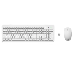 Zestaw HP 230 biały / bezprzewodowa klawiatura i mysz / USB / CZ+ SK