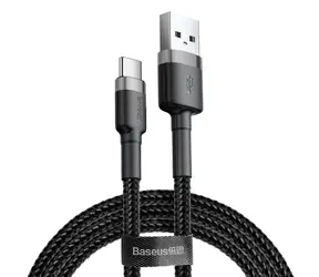 Baseus CATKLF-CG1 kabel USB-A na USB-C 2m czarno-szary / 2A 