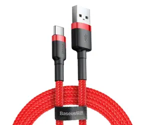 Kabel Baseus CATKLF-C09 USB-A na USB-C 2m czerwony / 2A 