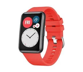 FIXED Pasek silikonowy Pasek silikonowy do zegarka Huawei FIT czerwony