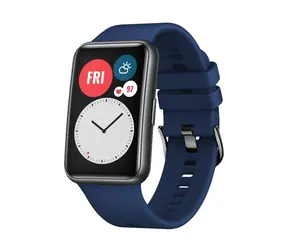 FIXED Pasek silikonowy Pasek silikonowy do zegarka Huawei FIT niebieski