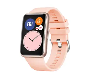 Pasek silikonowy FIXED Pasek silikonowy do zegarka Huawei FIT różowy