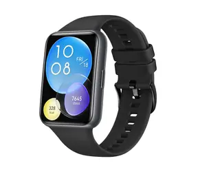 FIXED Pasek silikonowy Pasek silikonowy do zegarka Huawei FIT2 w kolorze czarnym