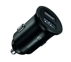 Zasilacz samochodowy Swissten CL 2x USB-A czarny / 20W