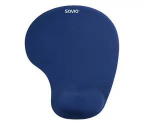 Savio MP-01NB niebieska / podkładka pod mysz z podpórką na nadgarstki