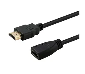 Savio CL-132 Kabel HDMI A - przedłużacz HDMI AM/F 1m, czarny