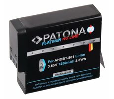 Bateria PATONA do aparatu cyfrowego GoPro Hero 5/6/7/8 / 1250mAh / Li ION / Platinum