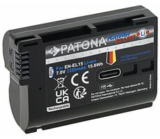 Akumulator Patona PT1363 do zdjęć Nikon EN-EL15C 2250mAh / Li- ION / Platinum / ładowanie USB-C