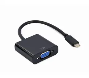 Adapter Gembird USB Type-C (M) na VGA (F).