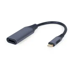 Adapter Gembird USB Type-C (M) na HDMI (F) 0,15 m, szary