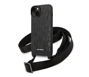Etui na tył z monogramem Karl Lagerfeld do Apple iPhone 14 PLUS w kolorze czarnym