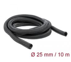 DeLock Powłoka dziana samozamykająca 10m x 25mm czarna