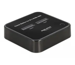 DeLock Stacja dokująca M.2 do 2 x SSD M.2 NVMe PCIe z funkcją klonowania, czarna