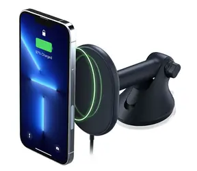 iOttie Velox MagSafe Magnetyczny uchwyt na deskę rozdzielczą i przednią szybę Niebieski / Magnetyczny uchwyt na deskę rozdzielczą z ładowarką