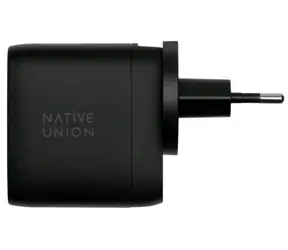 Ładowarka Native Union Fast GaN czarna / Power Delivery / 67W / 2x USB-C