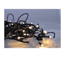 Solight 1V06-WW Łańcuch świąteczny LED zewnętrzny / 200 LED / 10m / kabel 5m / 8 funkcji / IP44 / ciepła biel