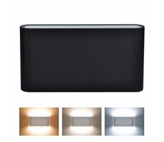 Solight WO800-B lampa ścienna zewnętrzna LED Modena czarna / 12W / 680lm / 120°