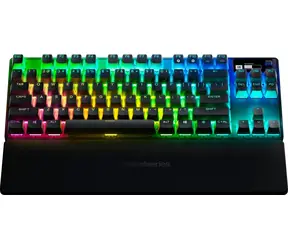 SteelSeries Apex Pro TKL Wireless (USA) czarny / Bezprzewodowa klawiatura do gier / Podświetlenie RGB / układ US