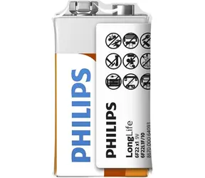 Bateria Philips 9V Long Life - 1szt