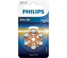 Bateria Philips ZA13 Zinc Air - 6 szt