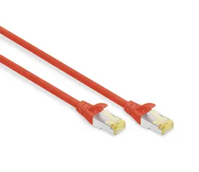 Digitus DK-1644-010- R-10 kabel sieciowy Cat6 S/FTP 1 m czerwony 10 szt