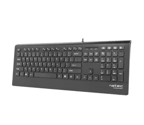 Natec Barracuda Czarny / Klawiatura / Przewodowa (USB) / USA 