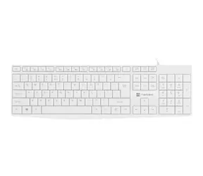 Klawiatura Natec Nautilus biała / przewodowa / US / USB / 1,8 m