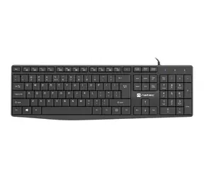 Natec Nautilus czarna / klawiatura przewodowa / US / USB / 1,8 m