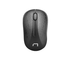 Natec Toucan czarno-szara / bezprzewodowa mysz optyczna / 1600 DPI / 2,4 Ghz / 3 przyciski
