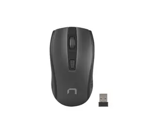 Natec Jay 2 Nano Black / Bezprzewodowa mysz optyczna / 1600 DPI / 2,4 Ghz / 4 przyciski