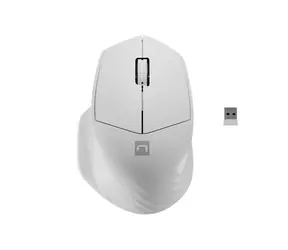 Natec Czyżyk 2 Biała / Bezprzewodowa Mysz Optyczna / 1600 DPI / 2.4Ghz / BT / 3 Przyciski