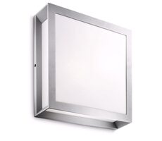 Zewnętrzna lampa wpuszczana Philips Skies 2xE27 42W / bez źródła / IP44 / szara