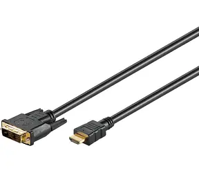 Kabel Goobay 51881 HDMI M na DVI-D M 1,5 m / złącza pozłacane