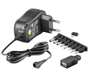 Goobay Uniwersalny zasilacz 3-12V/600mA z USB