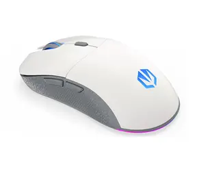 Endorfy GEM PLUS Bezprzewodowa biała / Mysz bezprzewodowa / optyczna / 26000 dpi / 6 przycisków / RGB / USB / 1,6m