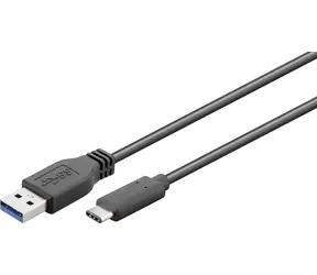 Kabel do synchronizacji i ładowania Goobay 67999 Super Speed USB-C na USB A 3.0 0,5 m czarny