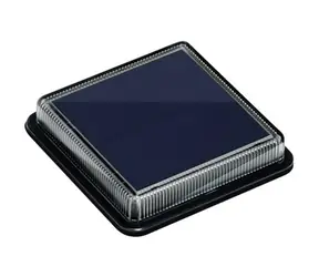 Immax TERRACE zewnętrzne oświetlenie solarne LED czarne / 1,5W / 30lm / IP68 / 110x110x22mm