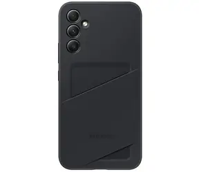 Etui Samsung Card Slot Case do Samsung Galaxy A14 czarne z tylną osłoną i miejscem na kartę kredytową