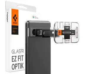 Spigen Glass tR EZ Fit Optik szkło ochronne do Google Pixel 7a czarne 2 szt 