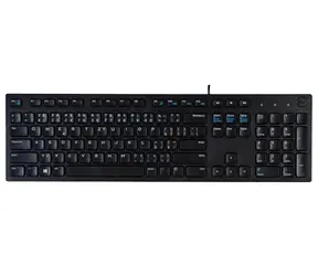 DELL KB216 CZ/SK czarny / Klawiatura / membrana / układ CZ/SK / USB / 1,8 m