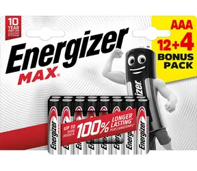 Energizer MAX AAA 12+4 gratis 1,5V alkaliczny / 16szt / LR03