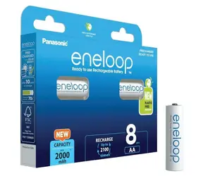 Panasonic Eneloop Akumulator AA 2000 mAh 4 szt. + AAA 800 mAh 4 szt. / Ni-MH / blister