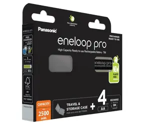 Akumulator Panasonic Eneloop Pro AA 2500 mAh 4szt. / Ni-MH / blister i etui podróżne