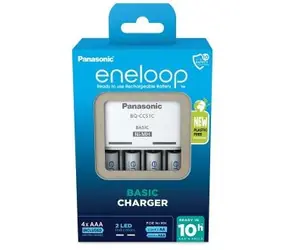 Ładowarka Panasonic K-KJ51MCD04E Eneloop Basic + 4X AAA 800 mAh / Ni-MH / 4 szt.