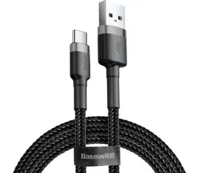 Baseus CATKLF-AG1 Kabel USB-A (M) - USB-C (M) 0,5 m czarny