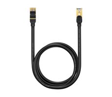Baseus WKJS010201 Kabel sieciowy CAT7 1,5 m czarny / Kabel krosowy / RJ45 - RJ45