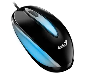 Genius DX-Mini Optyczna mysz przewodowa z podświetleniem RGB czarna / 1000 dpi / USB