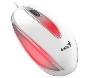 Genius DX-Mini Optyczna mysz przewodowa z podświetleniem RGB biała / 1000 dpi / USB