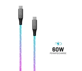 FIXED ładowanie oświetlenia USB-C(M) - kabel USB-C(M) 1,2 m / 60 W / obsługa PD