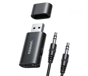 Ugreen CM523 Adapter audio USB-A na Jack 3,5 mm Bluetooth 5.1 czarny